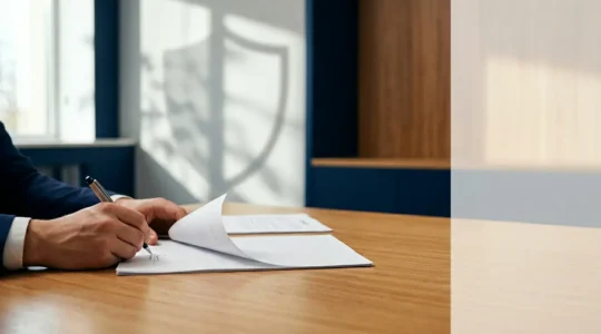Signature de contrat d'achat automobile avec protection financière