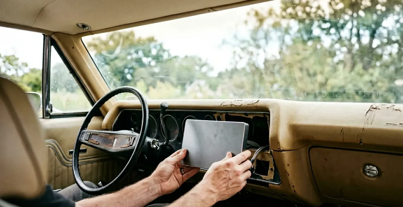 Installation d'un système multimédia moderne dans une voiture ancienne