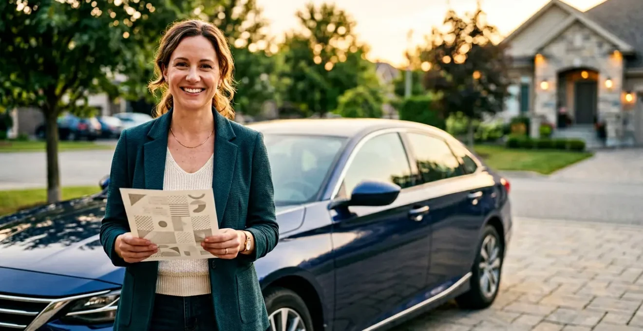 Conducteur serein consultant son relevé d'information d'assurance automobile avec un coefficient bonus-malus favorable